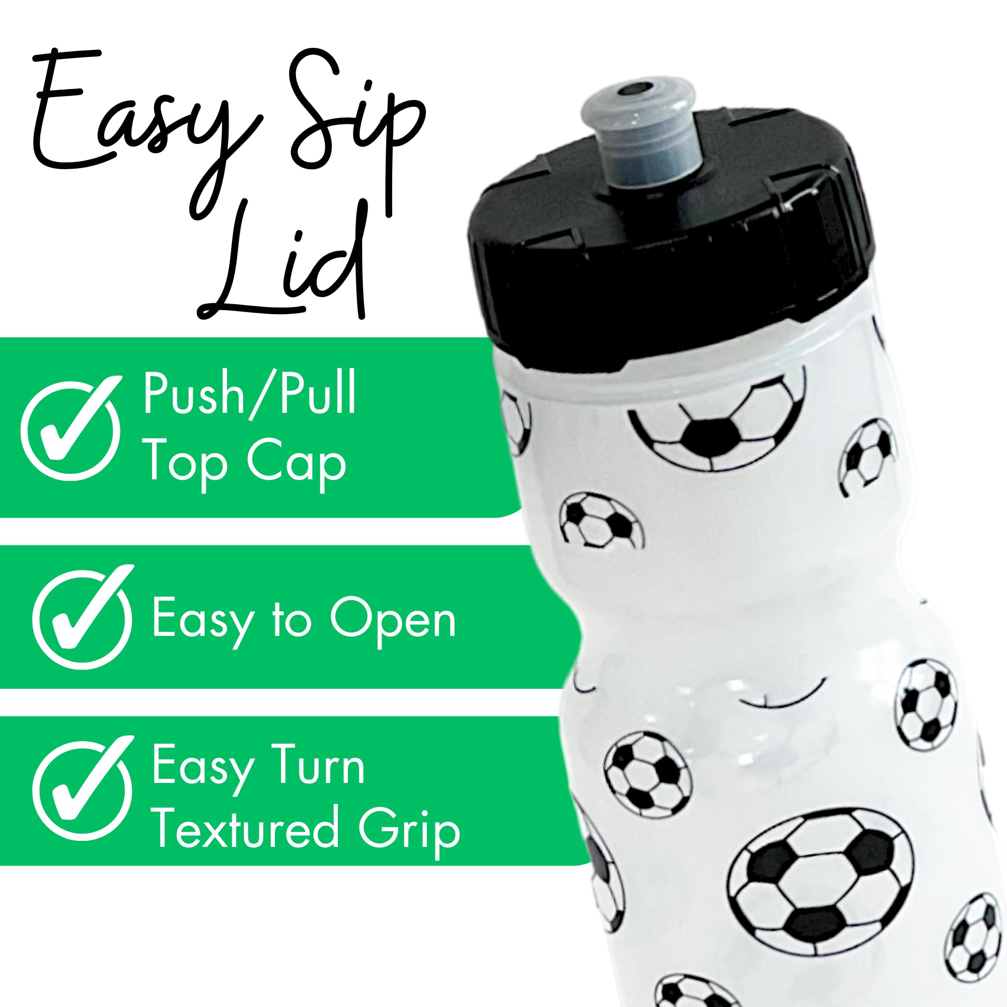 22oz Printed Sports Water Bottle