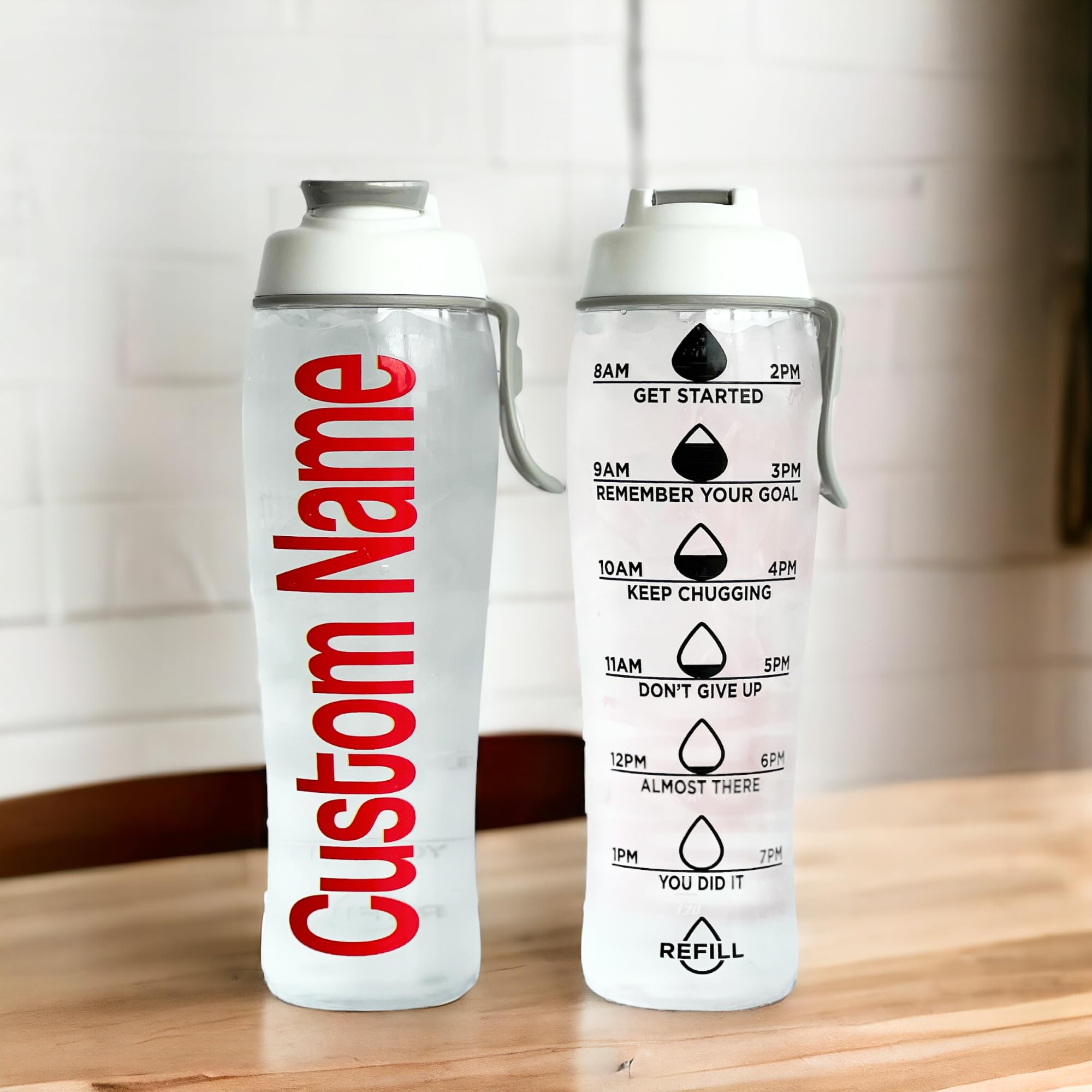 30oz Custom Hydration Tracker Bottle