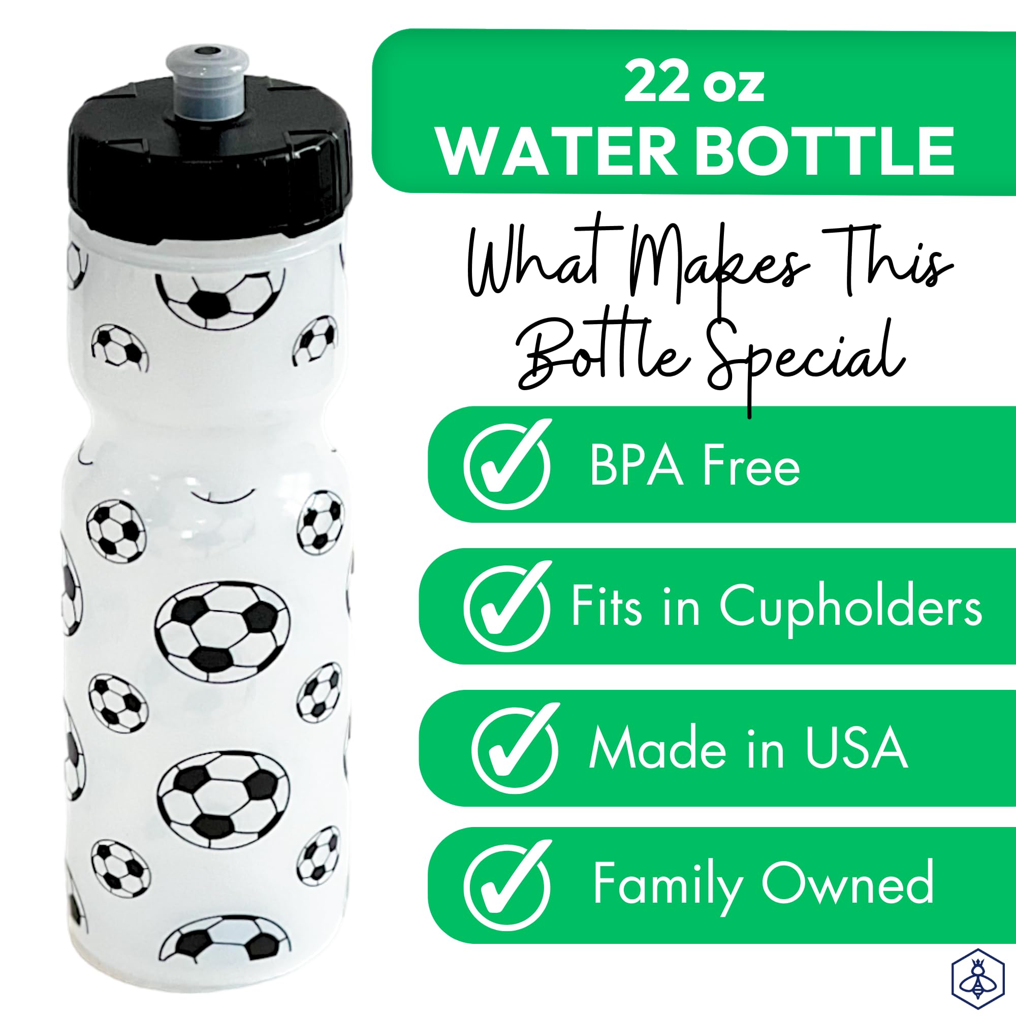 22oz Printed Sports Water Bottle