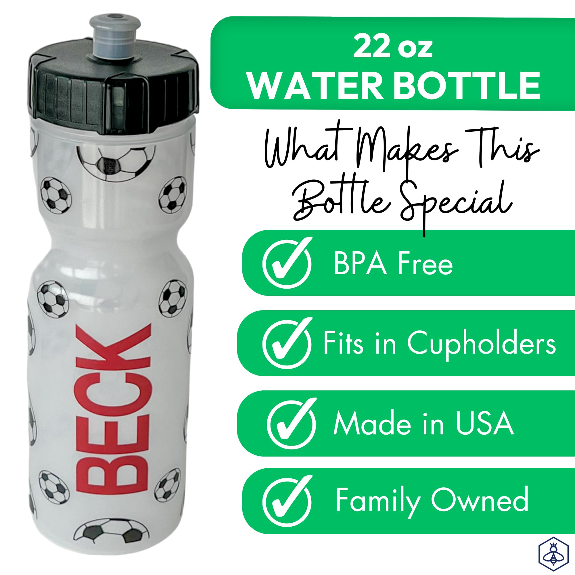 22oz Printed Sports Water Bottle