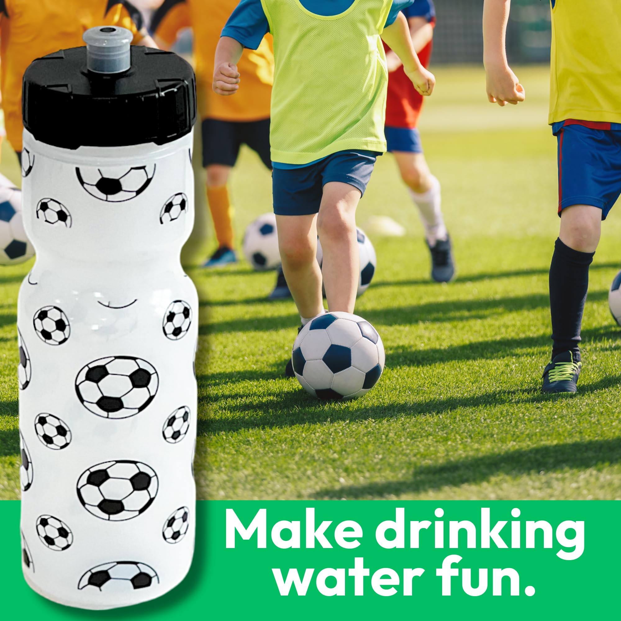 22oz Printed Sports Water Bottle