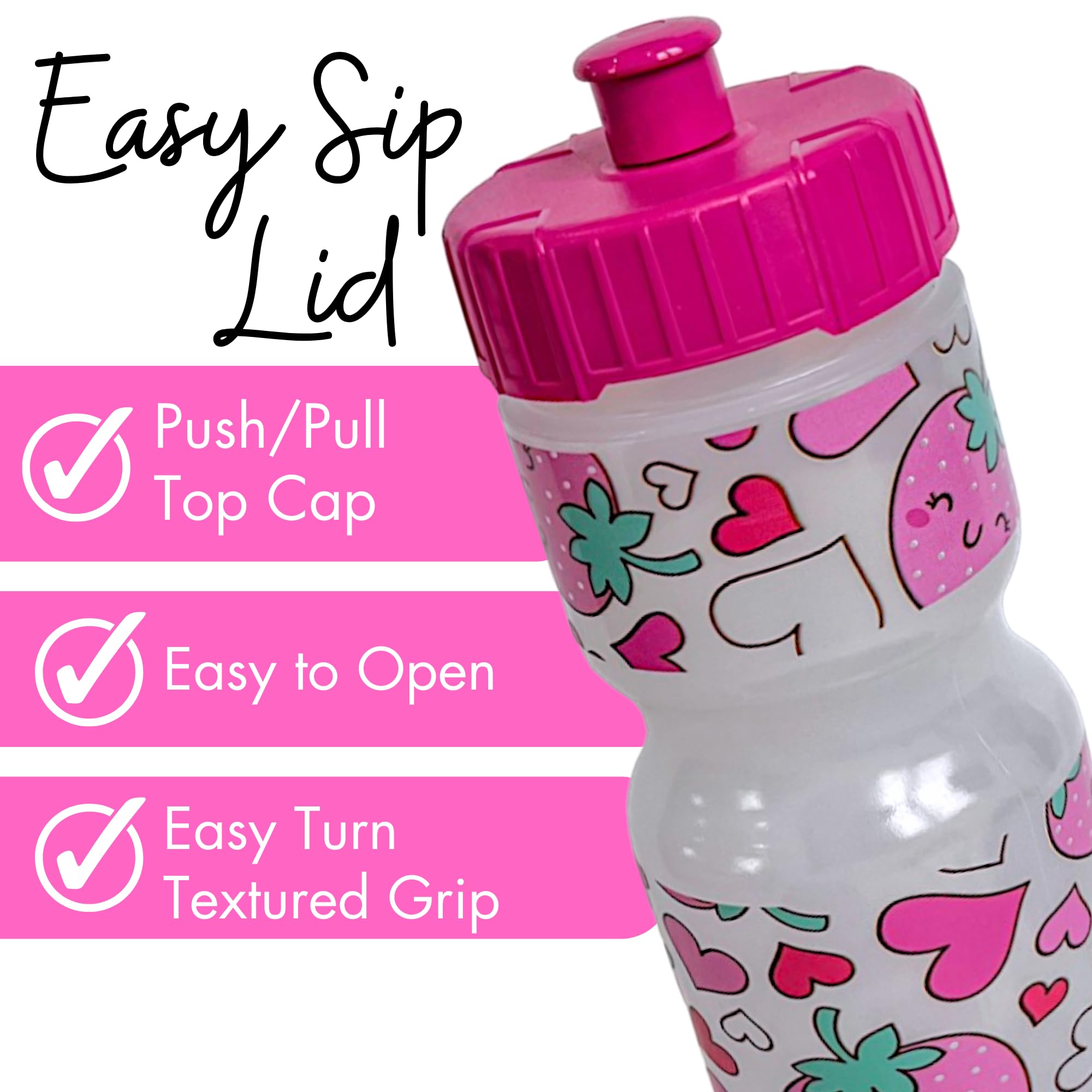 22oz Printed Sports Water Bottle