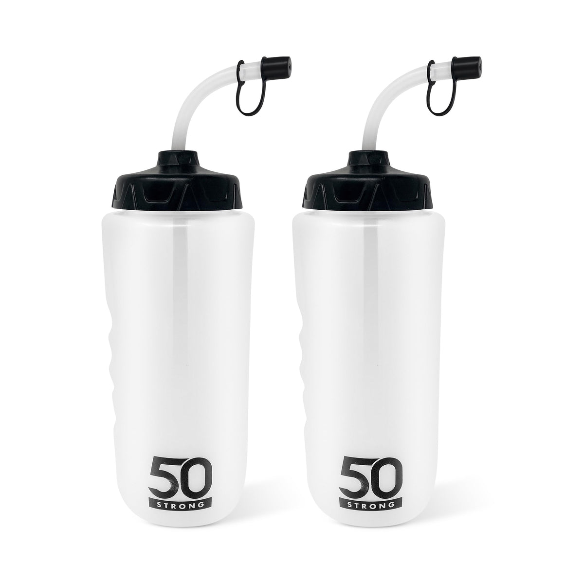 1 Liter Sports Water Bottle with Straw  2-Pack  50 Strong