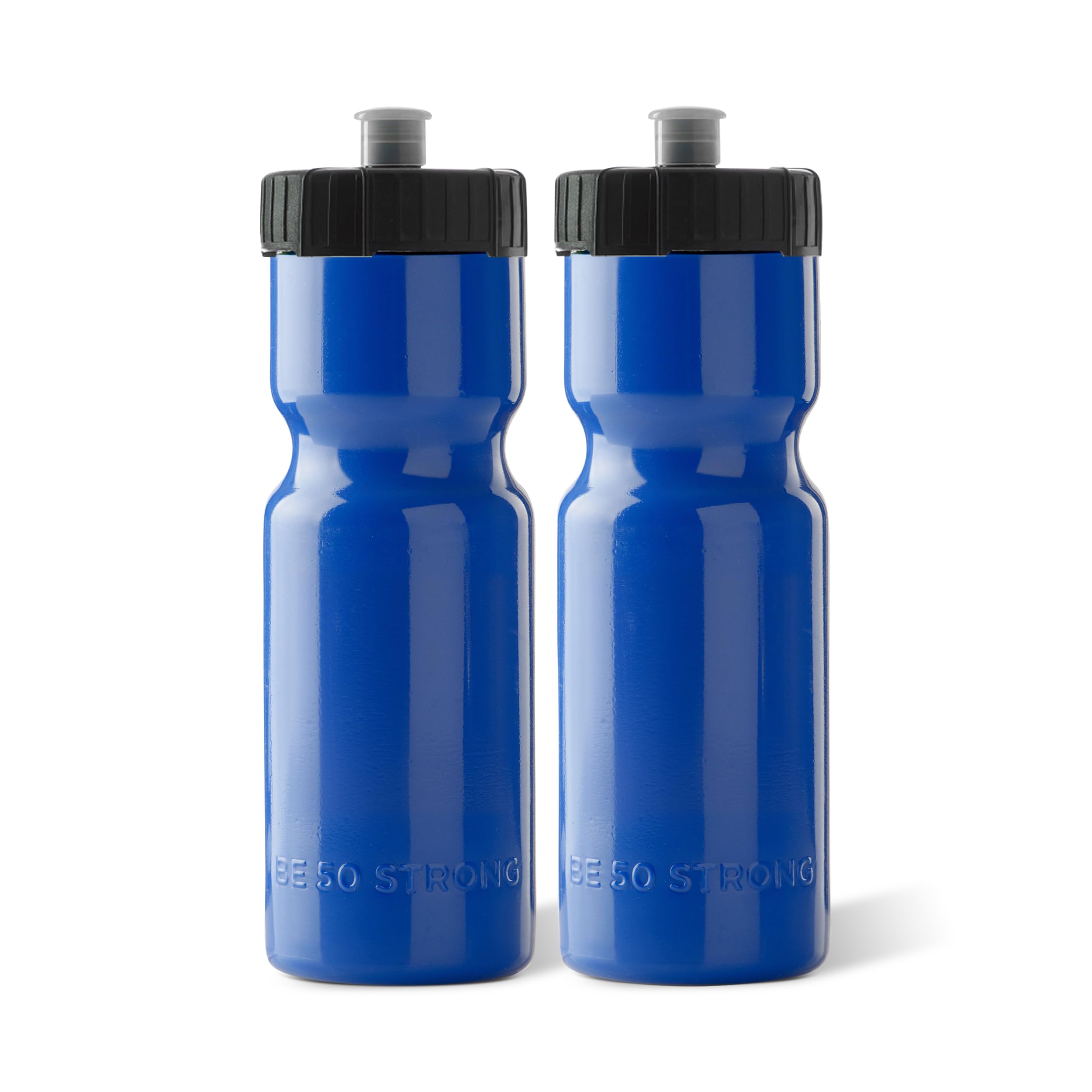 22oz Blue Sports Water Bottles – 6-Pack