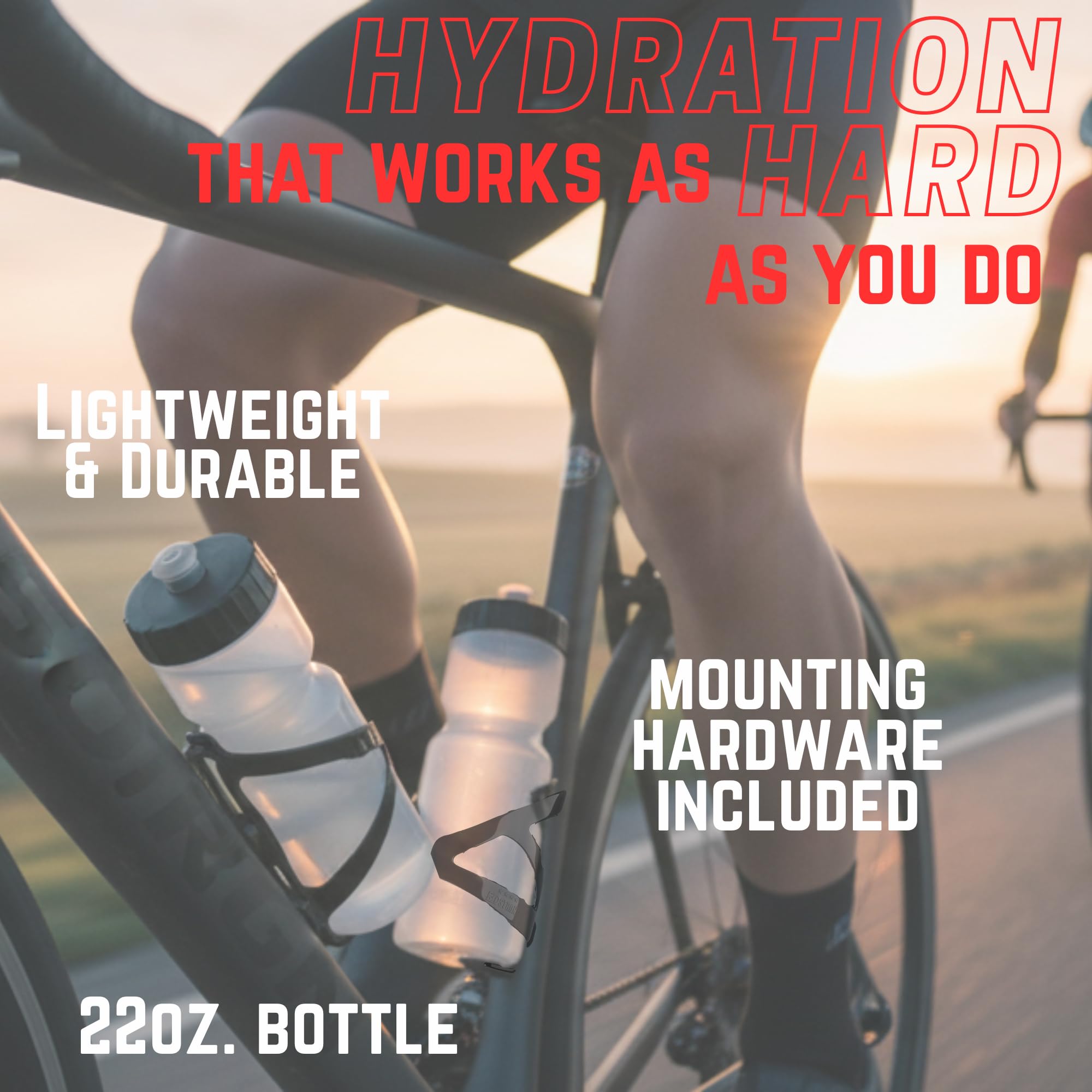 22oz Bottle & Bike Cage Combo – 2-Pack