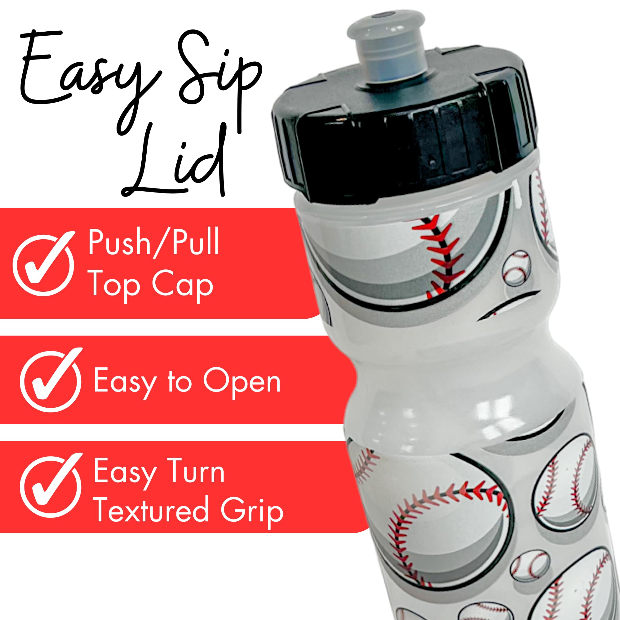22oz Printed Sports Water Bottle