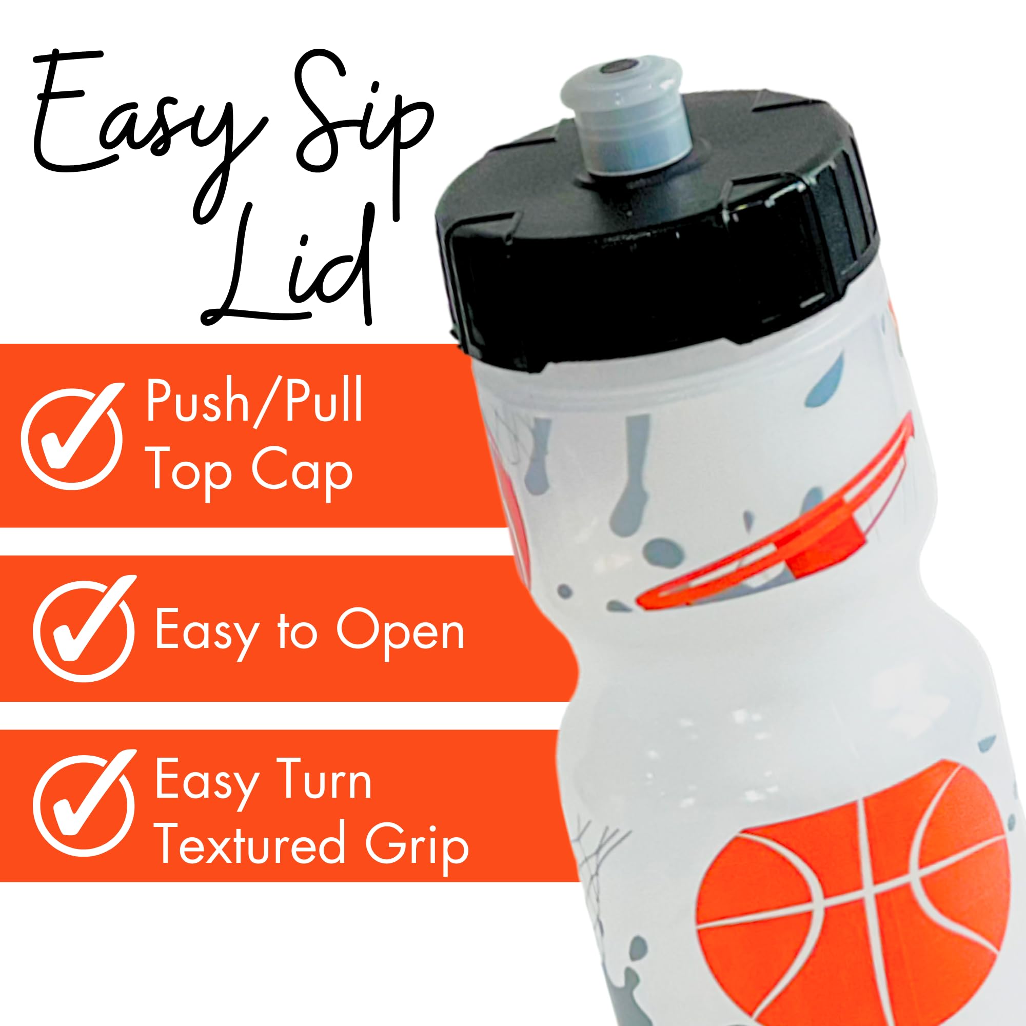 22oz Printed Sports Water Bottle