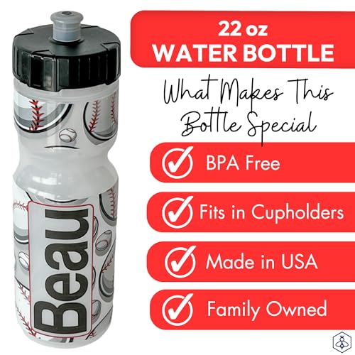 22oz Printed Sports Water Bottle
